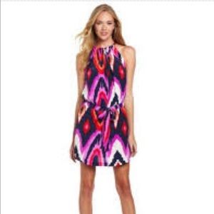 Alice and Trixie pink ikat dress